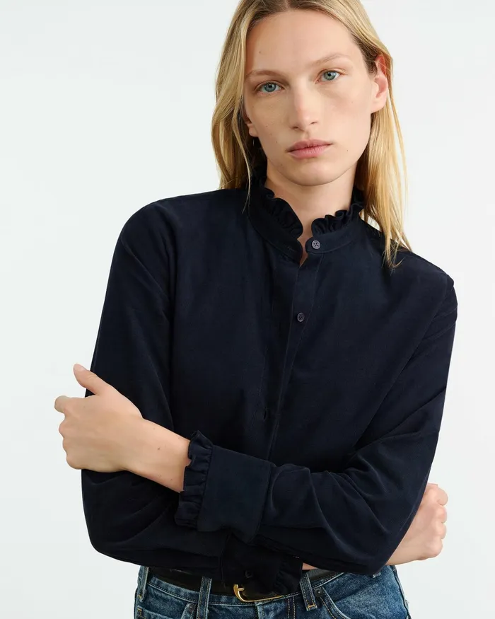 LYDIA SHIRT Dark Navy Women Nili Lotan Tops