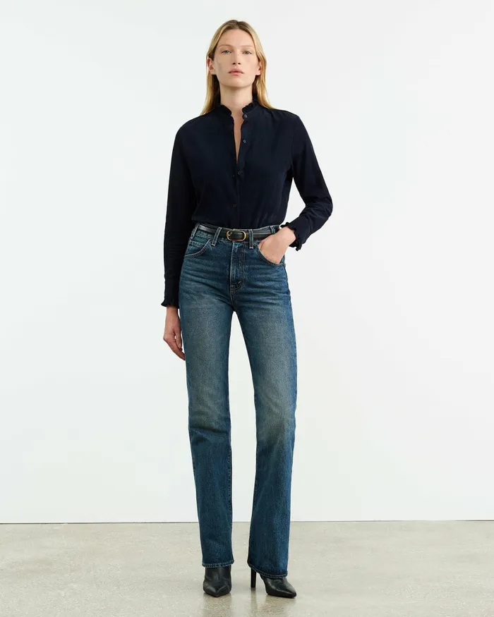 LYDIA SHIRT Dark Navy Women Nili Lotan Tops