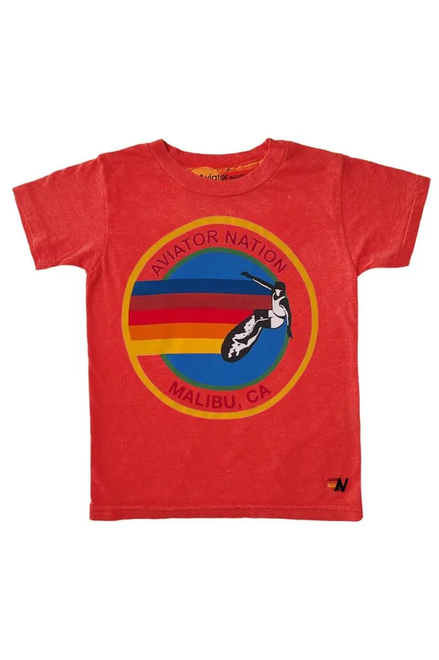 Malibu Tee 8211 Red Kids Aviator Nation Tees