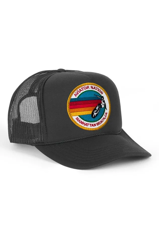 Manhattan Beach Trucker Hat WomenMen Aviator Nation Trucker Hats
