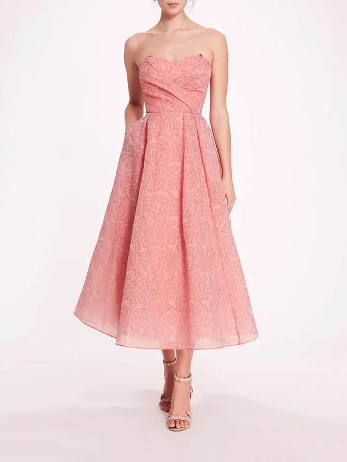 Marchesa Marchesa Notte Cloque Sweetheart Dress Pink 8211 Women
