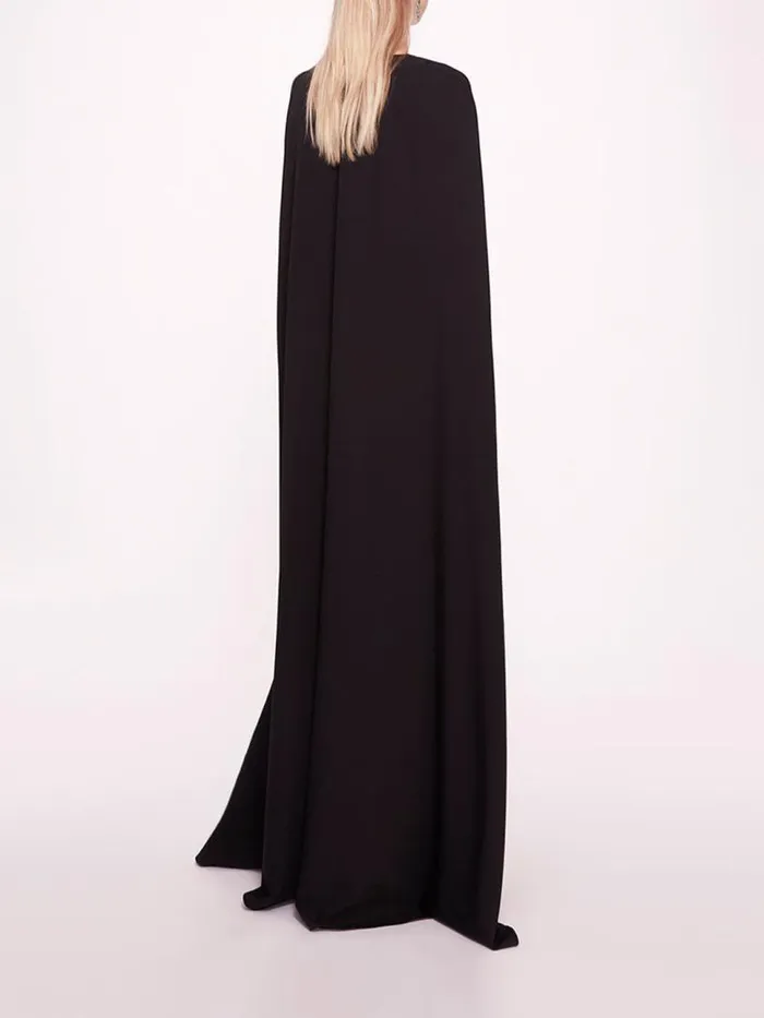 Marchesa Marchesa Notte Embroidered Belt Kaftan Black 8211 Women