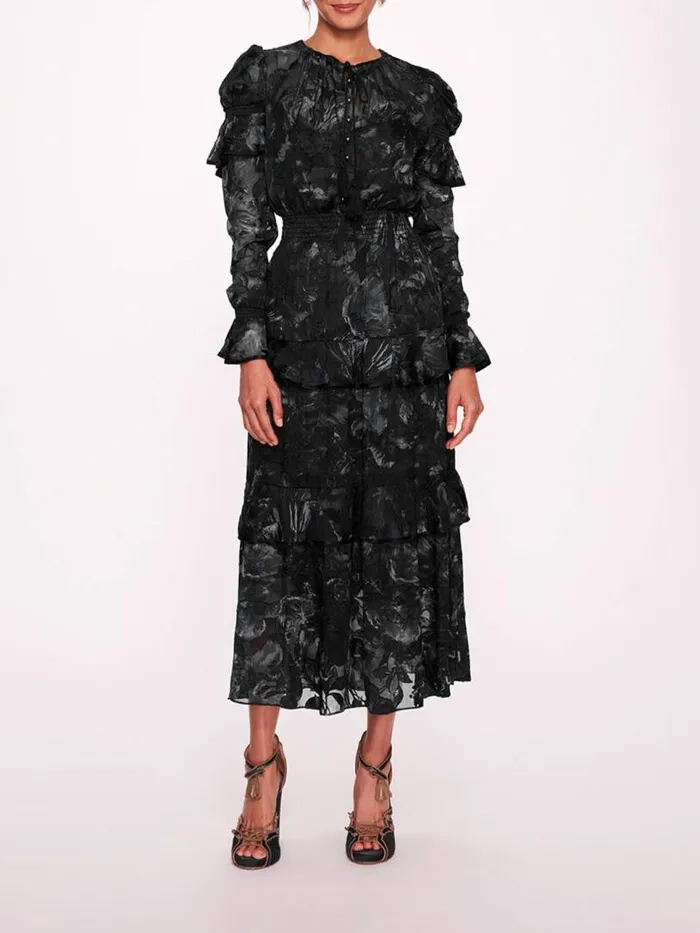 Marchesa Marchesa Rosa Diantha Dress Black 8211 Women