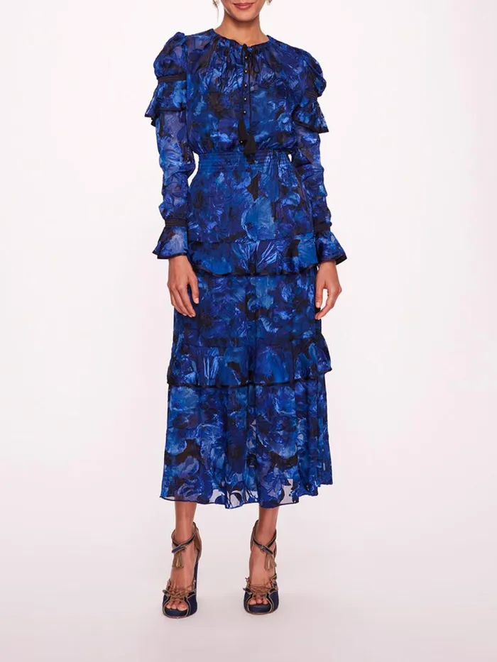 Marchesa Marchesa Rosa Diantha Dress Blue 8211 Women