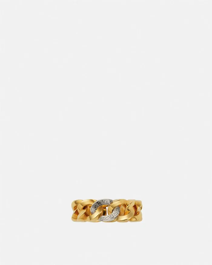 Medusa Chain Ring Gold WomenMen Versace Rings