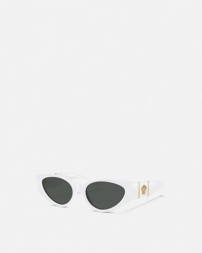 Medusa Legend CatEye Sunglasses White Women Versace Sunglasses
