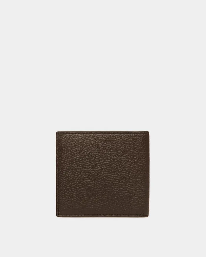 Men Bally Wallets and Card Holders Ribbon Bifold Wallet In Ebano Leather Brown Men Bally Wallets and Card Holders Ribbon Bifold Wallet In Ebano Leather Brown