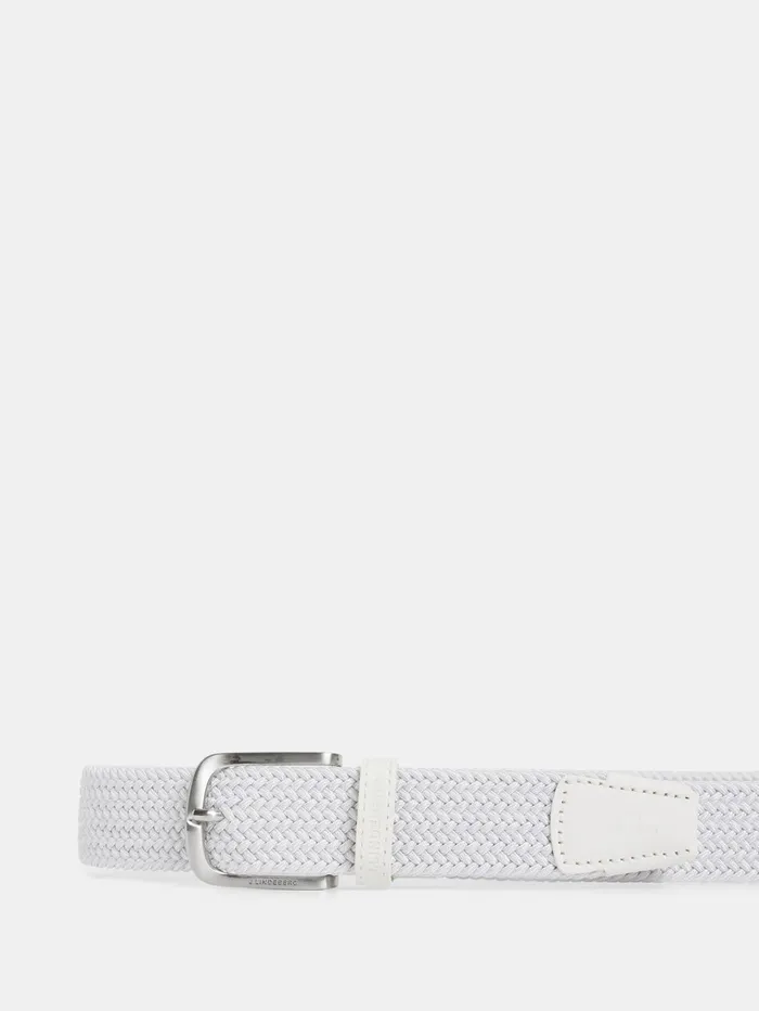Men Bernhard Elastic Belt White JLindeberg Belts Men Bernhard Elastic Belt White JLindeberg Belts