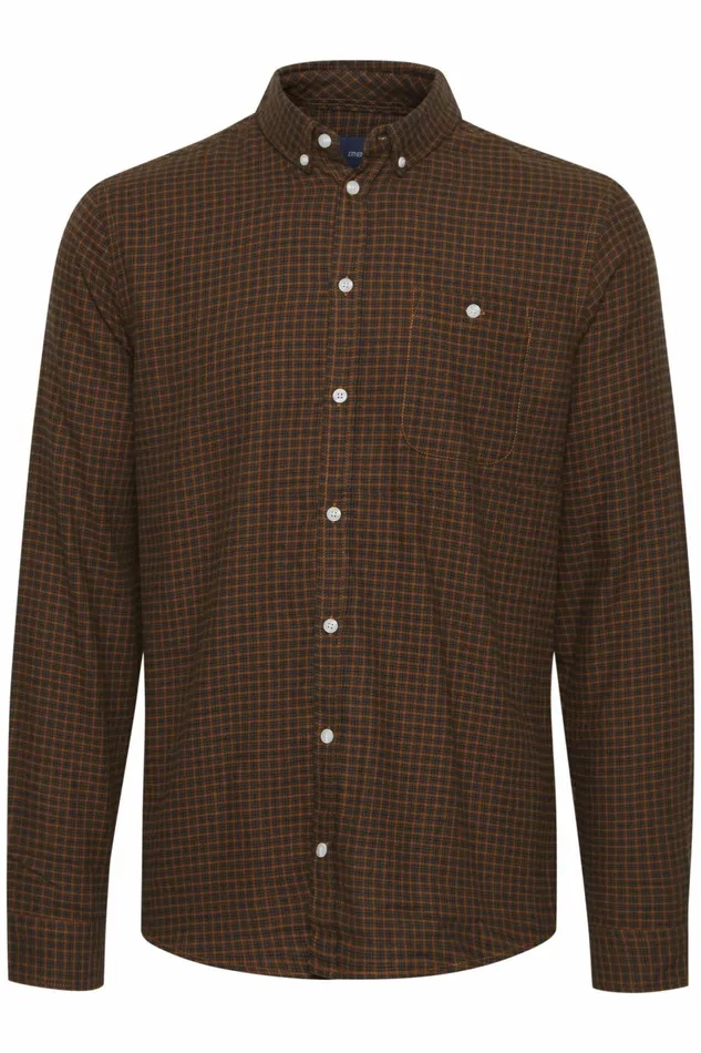 Men Blend Shirts Long Sleeved Shirt Glazed Ginger