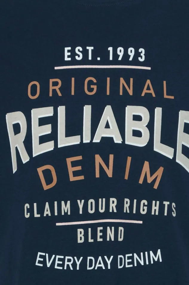 Men Blend TShirts Tshirt Dress Blues