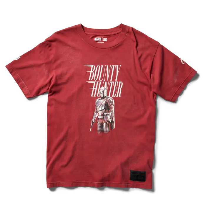 Men DC Shoes Star Wars DC Mando Passport TShirt syrah pigment dye TShirts