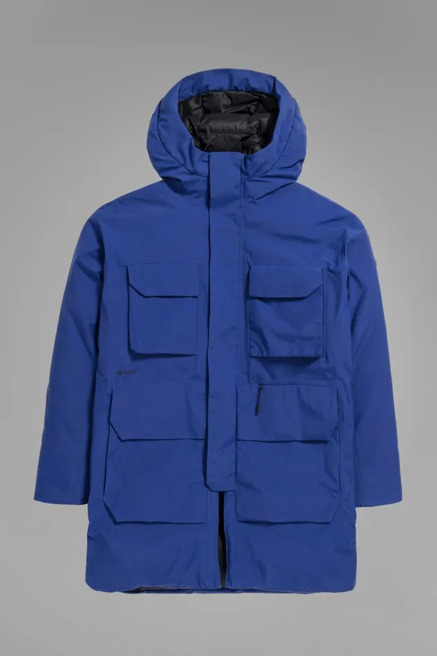 Men Expedition Parka GoreTex Cobalt Blue Norse Projects Outerwear