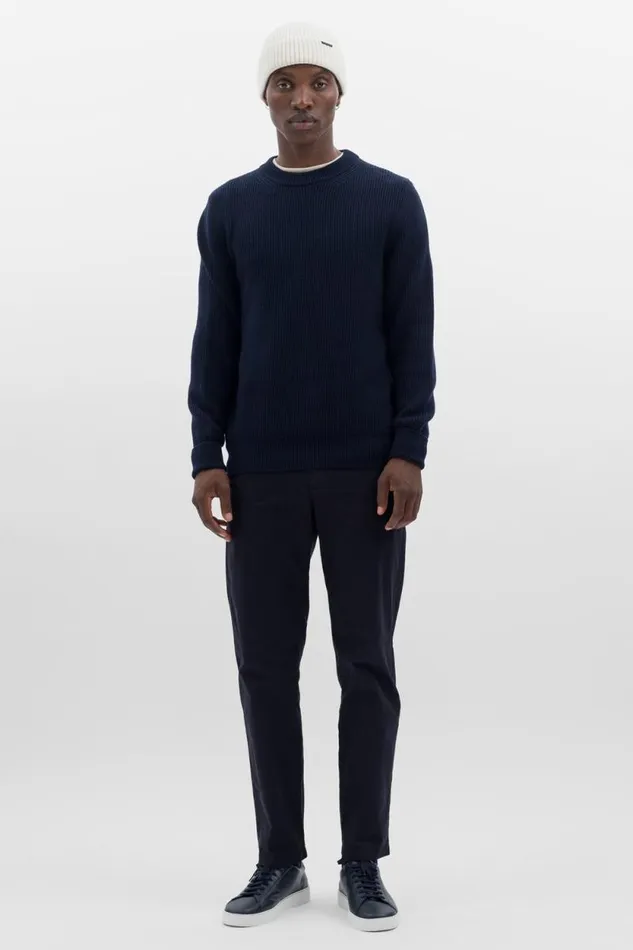 Men Fine Merino Rib Beanie Ecru Norse Projects Beanies
