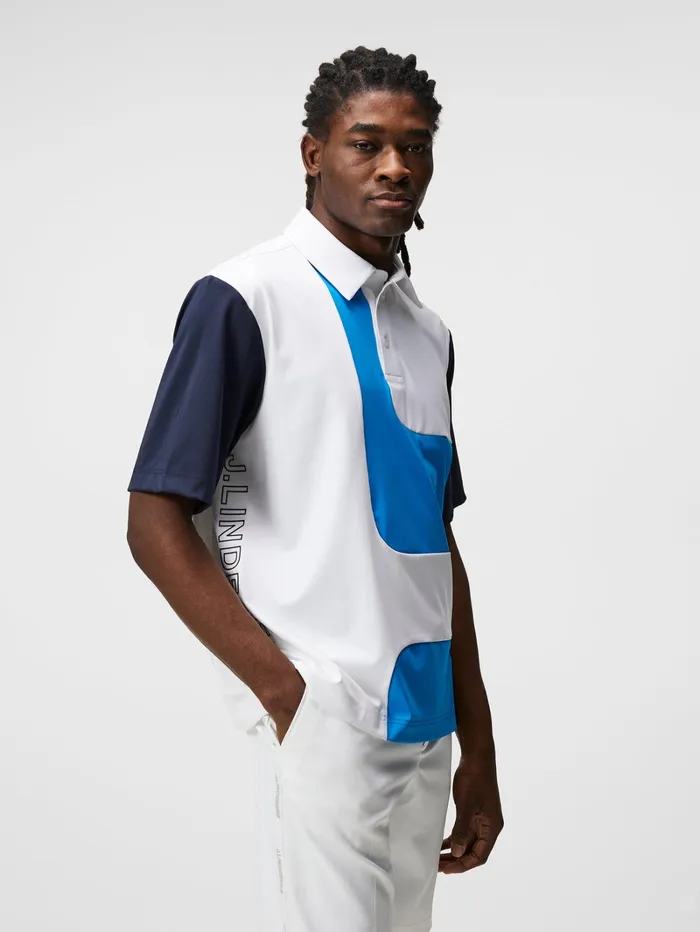 Men Graham Polo White JLindeberg Polo Shirts