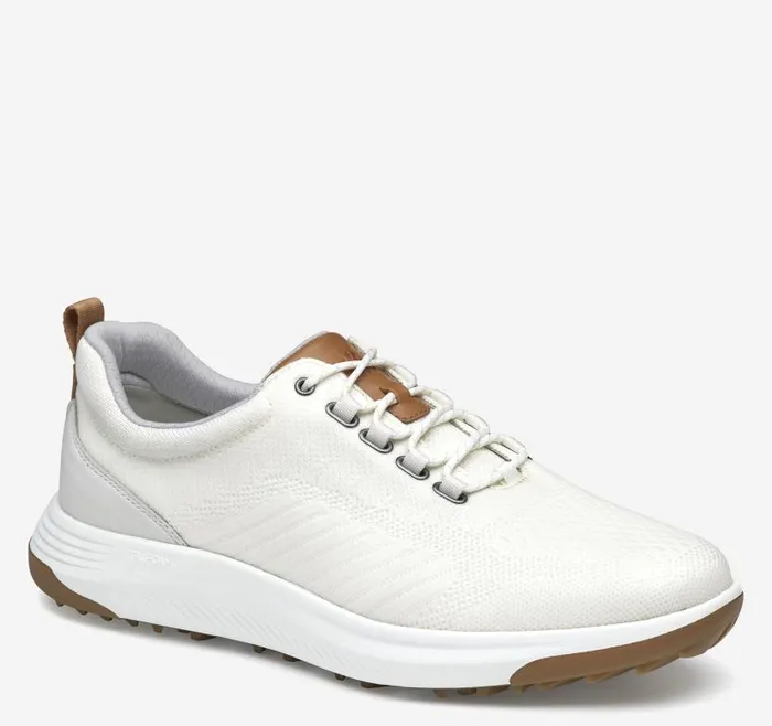 Men Johnston and Murphy LaceUps Amherst GL1 Sport Hybrid White Coated Knit