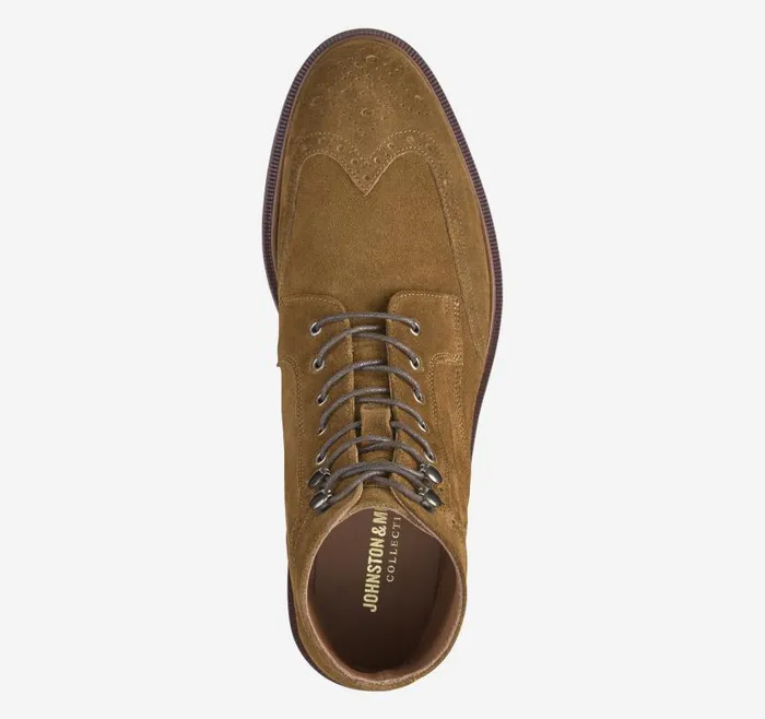 Men Johnston and Murphy LaceUps Hartley Wingtip Boot Snuff Italian Suede Men Johnston and Murphy LaceUps Hartley Wingtip Boot Snuff Italian Suede
