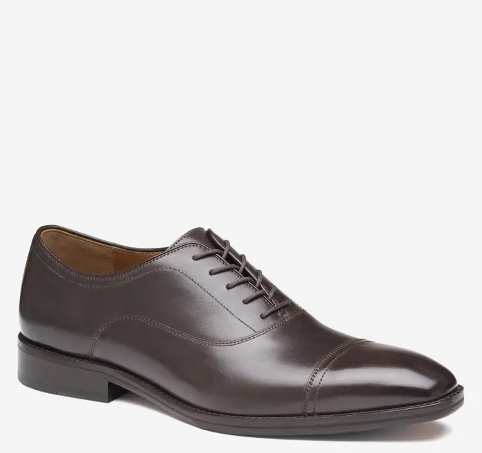 Men Johnston and Murphy LaceUps Sullivan Cap Toe Espresso Italian Calfskin