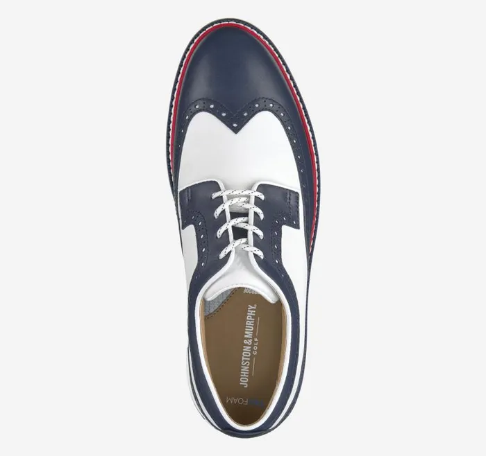 Men Johnston and Murphy LaceUps Upton GL3 Luxe Hybrid Navy Waterproof Full Grainwhite Tumbled Full Grain Men Johnston and Murphy LaceUps Upton GL3 Luxe Hybrid Navy Waterproof Full Grainwhite Tumbled Full Grain