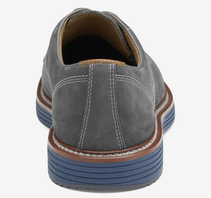Men Johnston and Murphy LaceUps Upton Plain Toe Gray Nubuck Men Johnston and Murphy LaceUps Upton Plain Toe Gray Nubuck