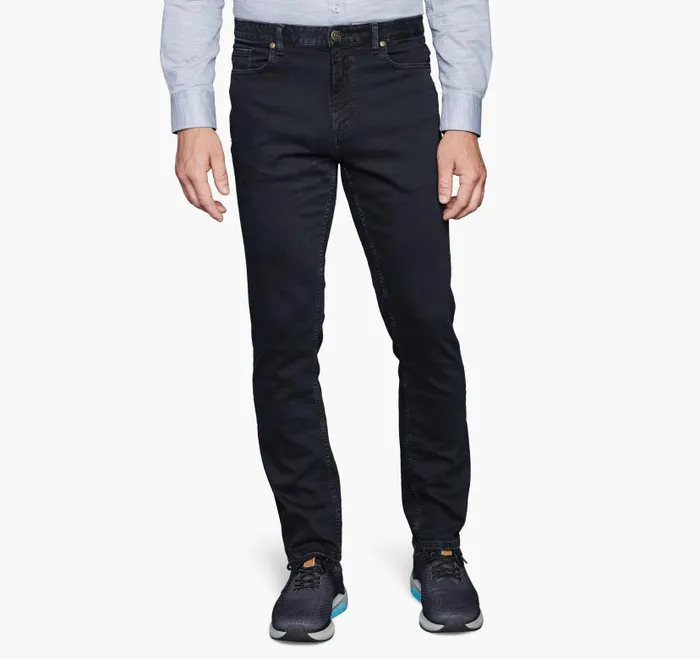 Men Johnston and Murphy Pants and Jeans Denim Jeans Black Wash