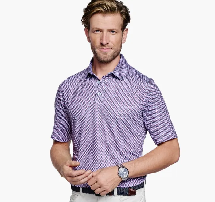 Men Johnston and Murphy Polos and Tees XC4 Performance Polo Bluered Four Points Men Johnston and Murphy Polos and Tees XC4 Performance Polo Bluered Four Points