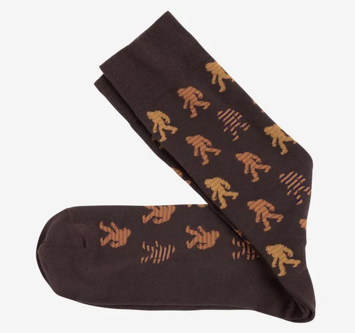 Men Johnston and Murphy Socks Space Dye Socks Brown Striped Yeti Icon