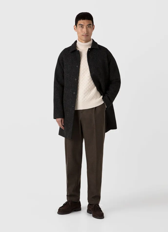 Men Knitwear ussunspel Sunspel x WM Brown Aran Roll Neck Ecru Men Knitwear ussunspel Sunspel x WM Brown Aran Roll Neck Ecru