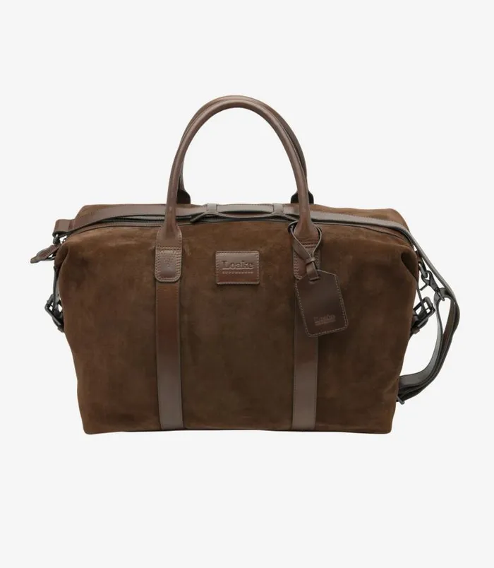 Men Loake Overnight and Wash Bags Balmoral Weekend Bag Polo Suede