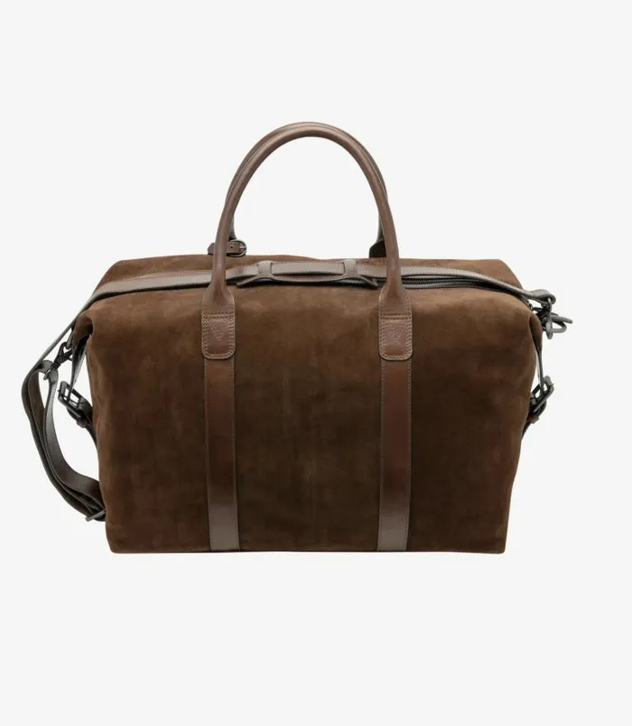 Men Loake Overnight and Wash Bags Balmoral Weekend Bag Polo Suede