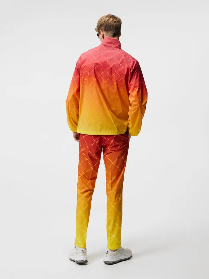 Men MAX PRINTED WIND JACKET Russet Orange JLindeberg Jackets Men MAX PRINTED WIND JACKET Russet Orange JLindeberg Jackets