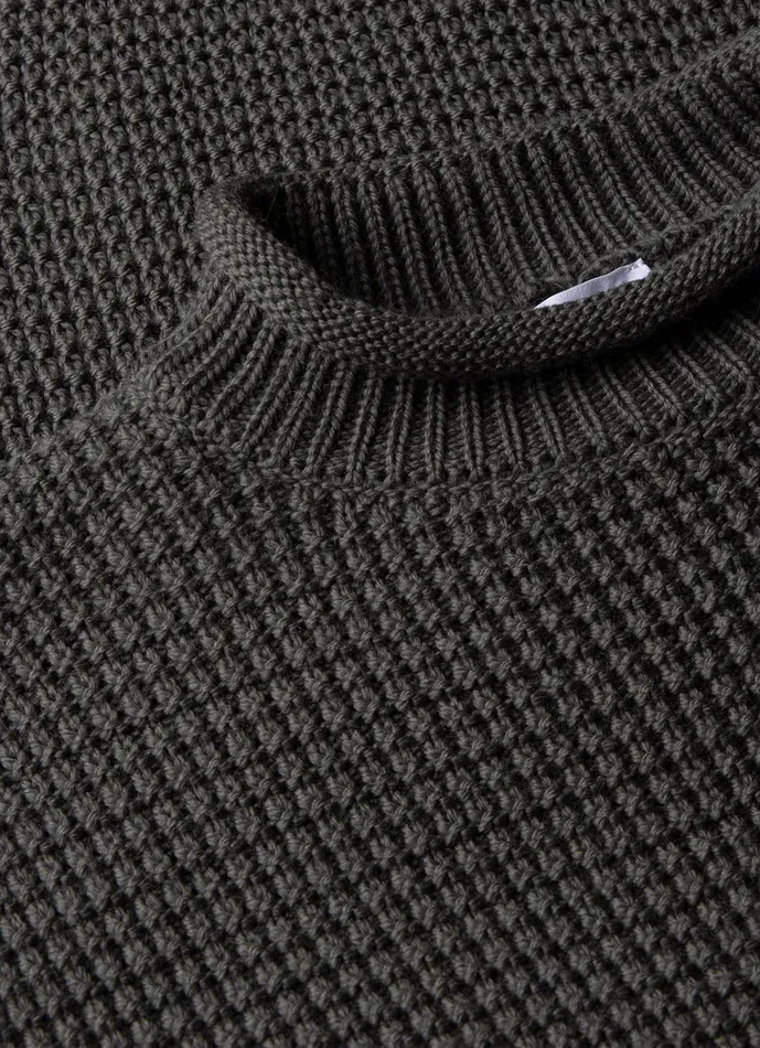 Men Merino Fisherman Jumper Khaki Knitwear ussunspel Men Merino Fisherman Jumper Khaki Knitwear ussunspel