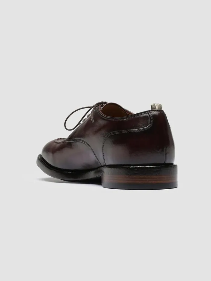 Men Officine Creative Footwear TEMPLE 005 Burgundy Leather Derby Shoes Men Officine Creative Footwear TEMPLE 005 Burgundy Leather Derby Shoes