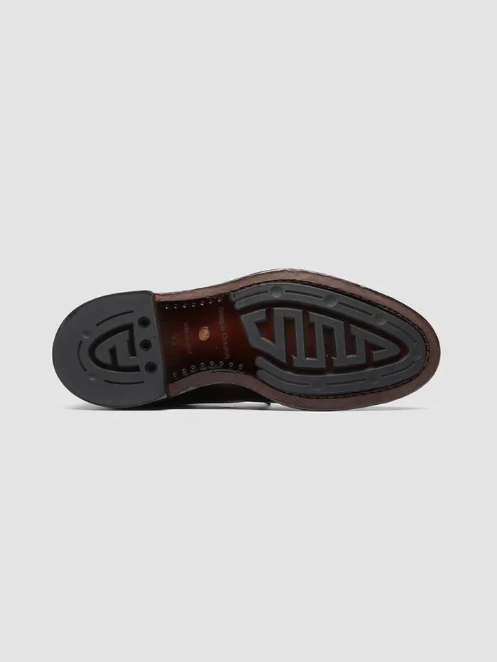 Men Officine Creative Footwear TEMPLE 005 Burgundy Leather Derby Shoes Men Officine Creative Footwear TEMPLE 005 Burgundy Leather Derby Shoes