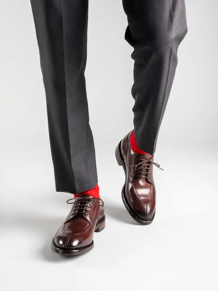 Men Officine Creative Footwear TEMPLE 005 Burgundy Leather Derby Shoes Men Officine Creative Footwear TEMPLE 005 Burgundy Leather Derby Shoes