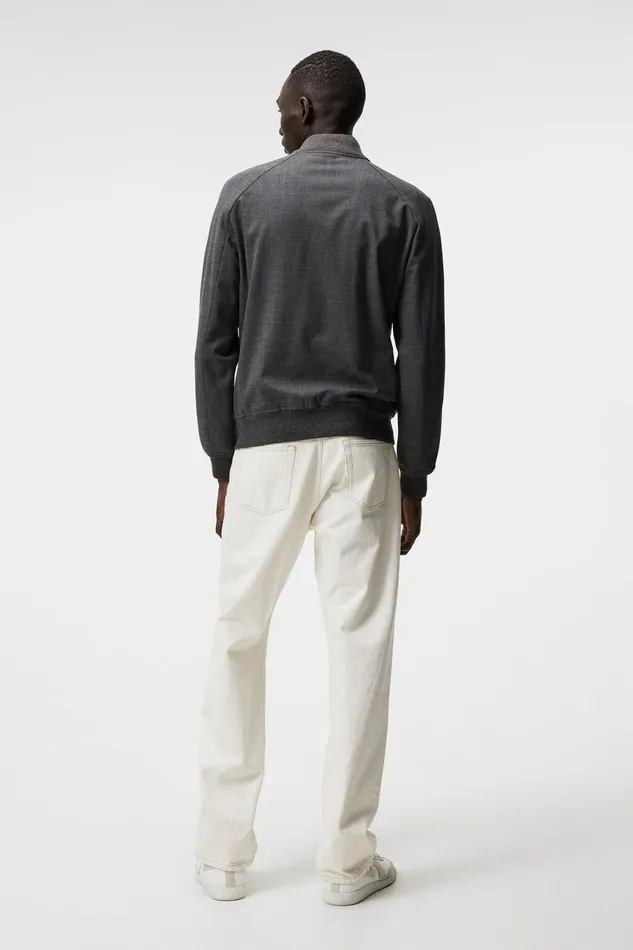 Men Thom Bomber Structured 2 Tone Light Grey Melange JLindeberg Jackets Men Thom Bomber Structured 2 Tone Light Grey Melange JLindeberg Jackets