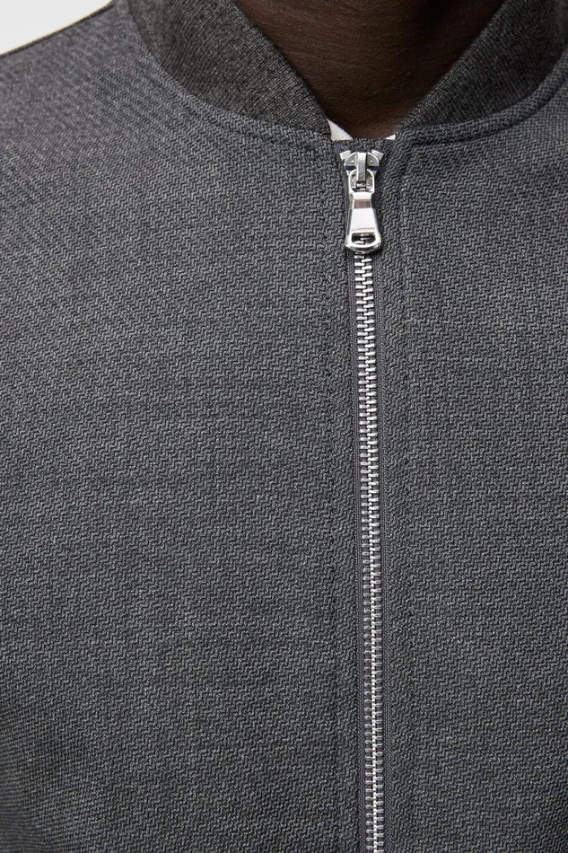 Men Thom Bomber Structured 2 Tone Light Grey Melange JLindeberg Jackets Men Thom Bomber Structured 2 Tone Light Grey Melange JLindeberg Jackets