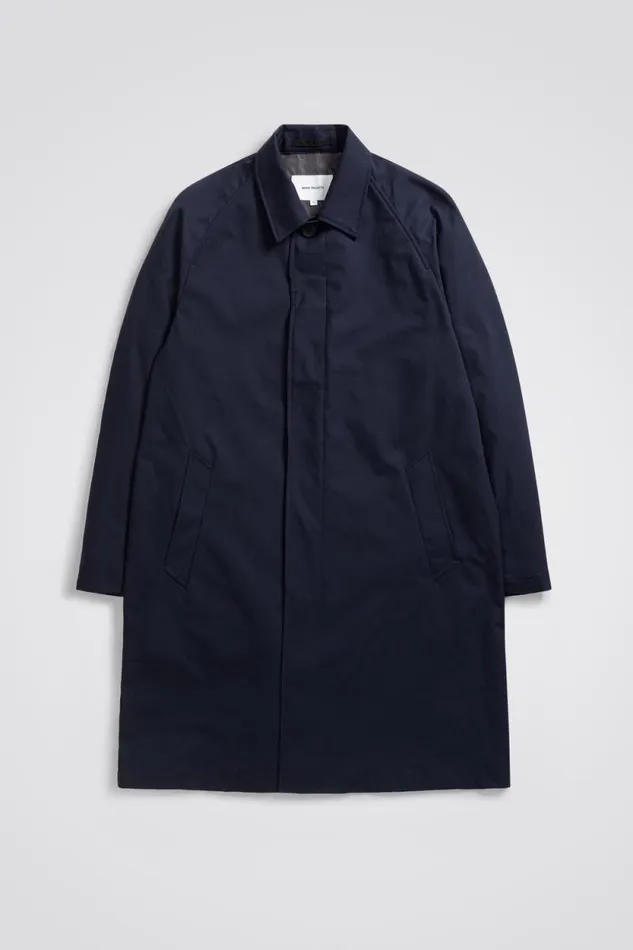 Men Vargo Solotex Twill Raglan Mac Dark Navy Norse Projects Outerwear