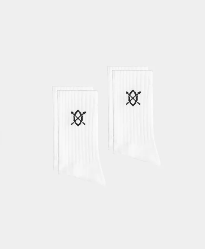 MenWomen White Eshield Sock 2Pack Daily Paper Socks MenWomen White Eshield Sock 2Pack Daily Paper Socks