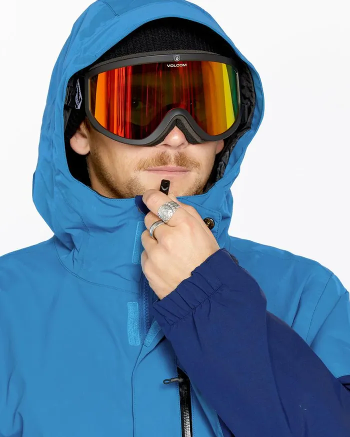 Mens L GoreTex Jacket 8211 Light Blue Mens Volcom Jackets