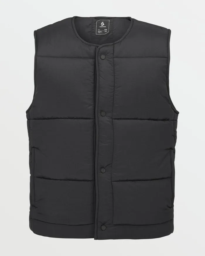 Mens Layered Up Vest 8211 Black Mens Volcom Layering