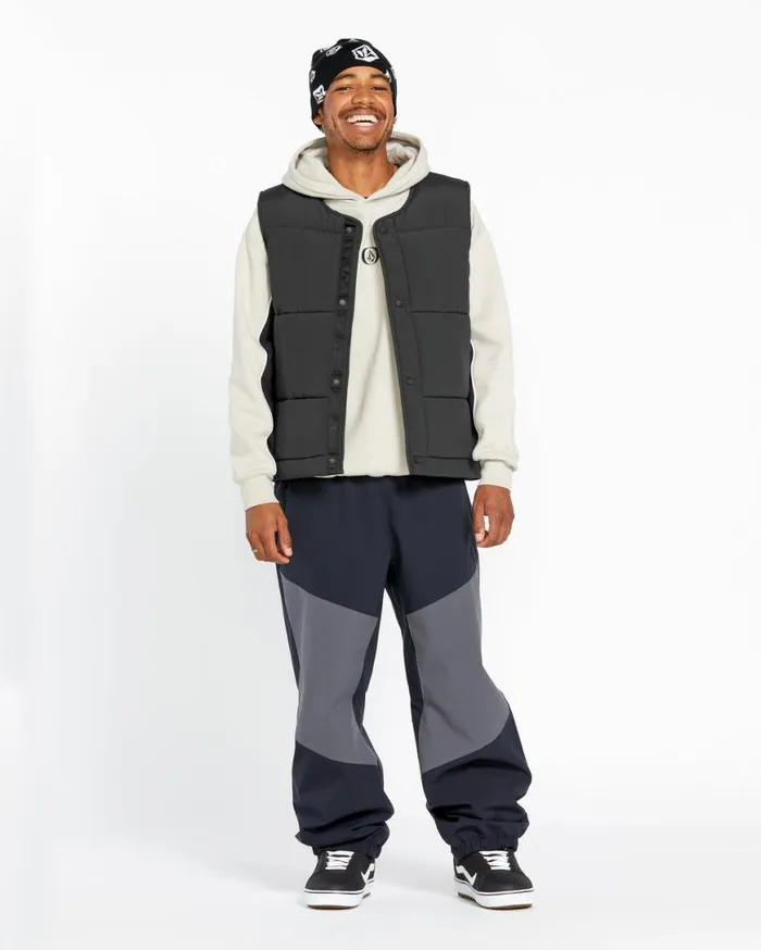 Mens Layered Up Vest 8211 Black Mens Volcom Layering