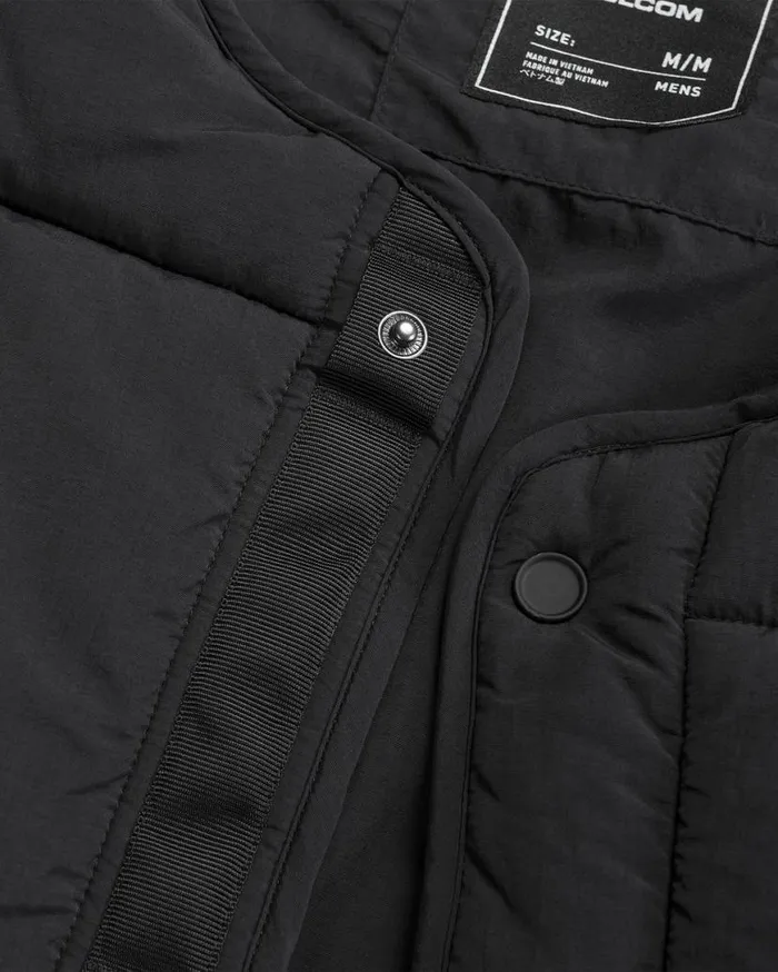 Mens Layered Up Vest 8211 Black Mens Volcom Layering