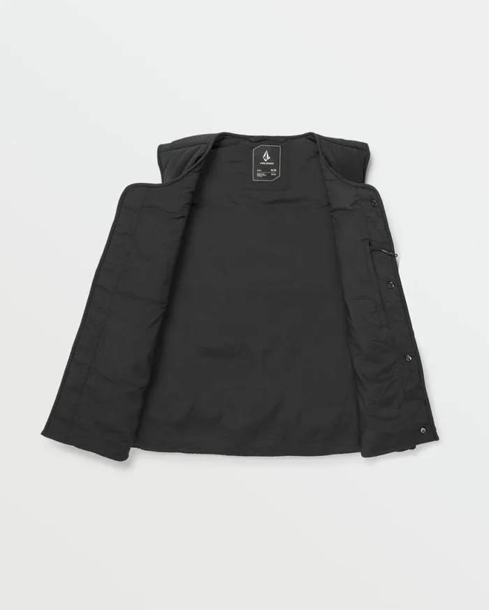 Mens Layered Up Vest 8211 Black Mens Volcom Layering