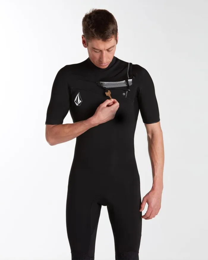 Mens Modulator 22mm Short Sleeve Fullsuit 8211 Black Mens Volcom Wetsuits