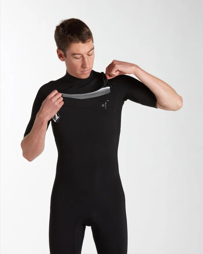 Mens Modulator 22mm Short Sleeve Fullsuit 8211 Black Mens Volcom Wetsuits