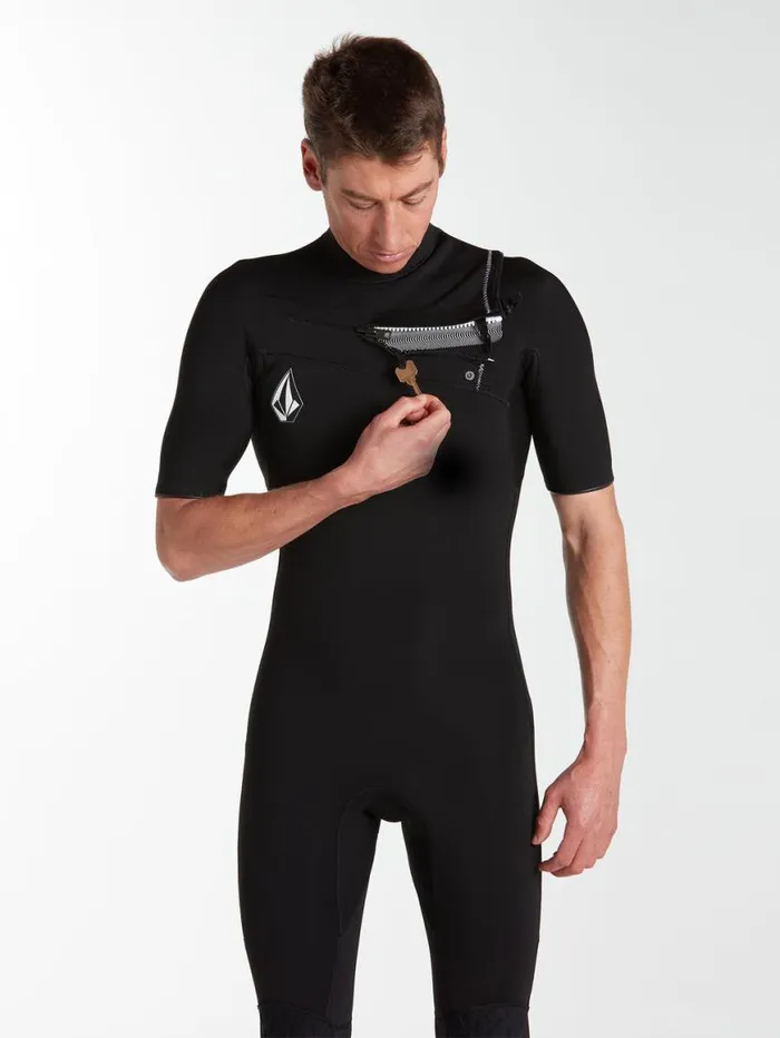 Mens Modulator 22mm Short Sleeve Fullsuit 8211 Black Mens Volcom Wetsuits
