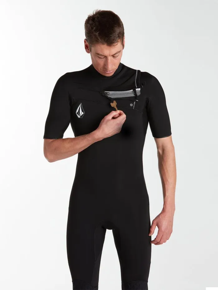 Mens Modulator 22mm Short Sleeve Fullsuit 8211 Black Mens Volcom Wetsuits