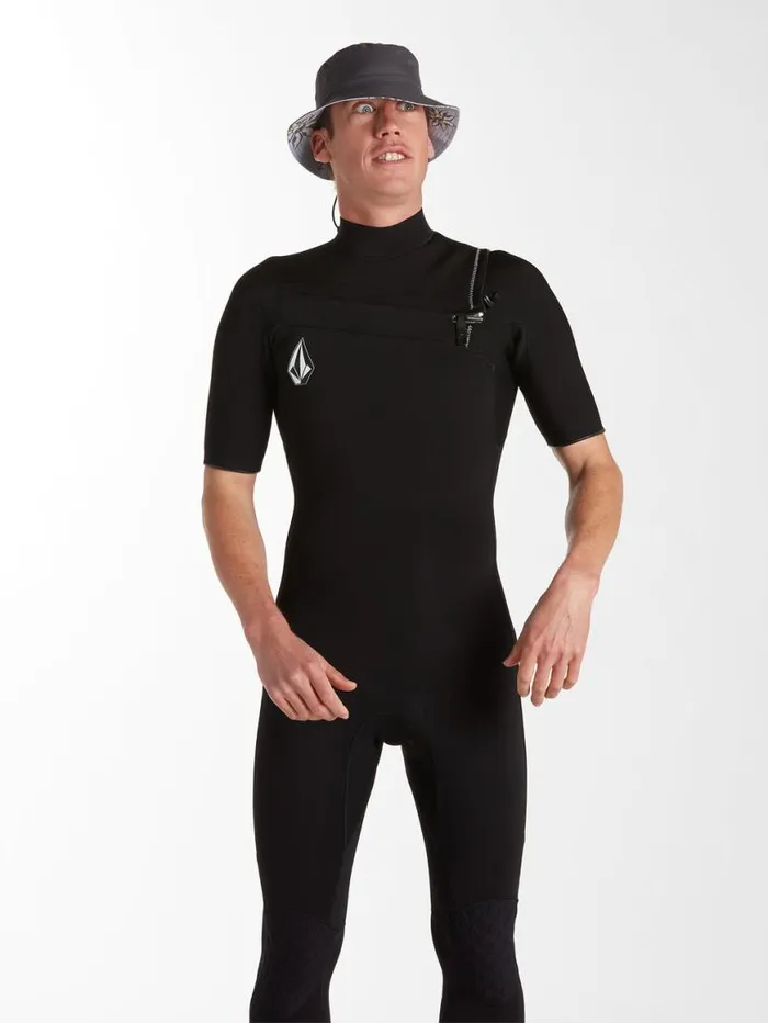 Mens Modulator 22mm Short Sleeve Fullsuit 8211 Black Mens Volcom Wetsuits