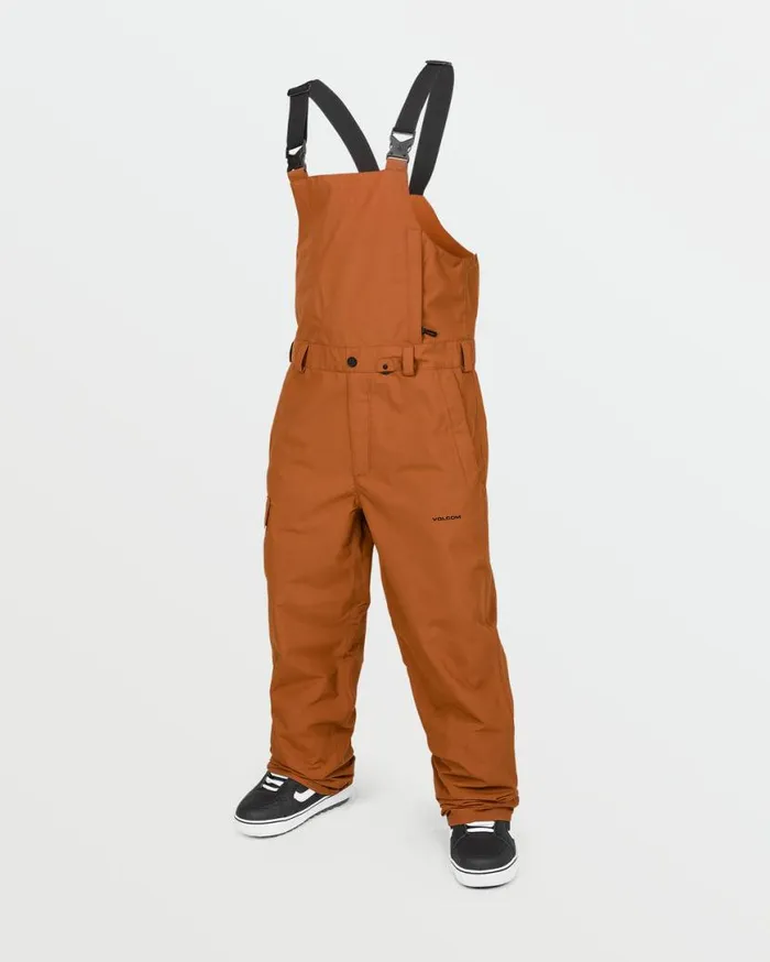 Mens VCo Sparta Bib Overalls 8211 Caramel Mens Volcom Pants