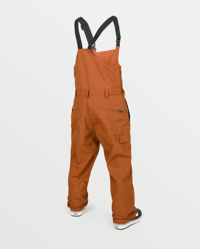 Mens VCo Sparta Bib Overalls 8211 Caramel Mens Volcom Pants